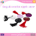 Hot Sexy Lady Breast Decorative Nipple Cover With Tassels Sequin